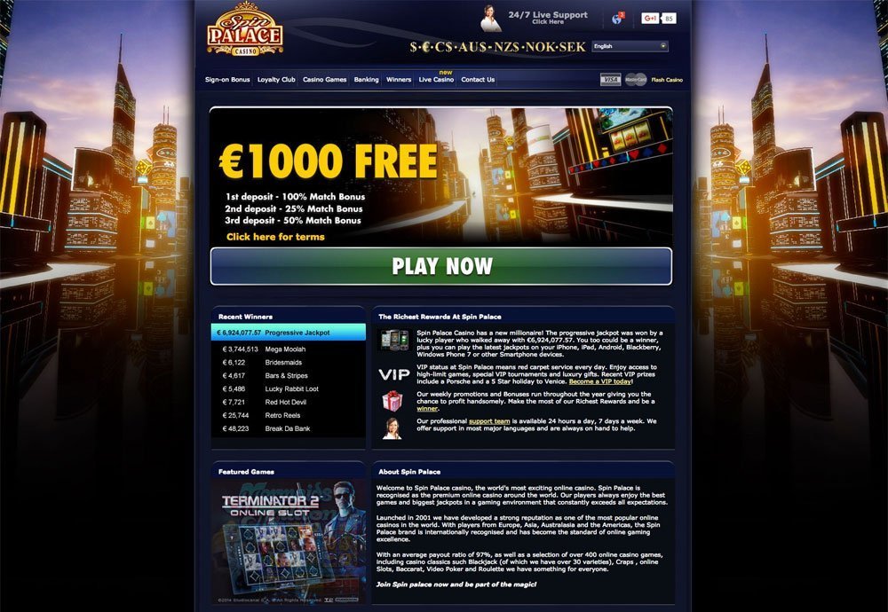 Spin Palace Casino Review 1