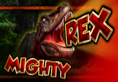 Mighty Rex Pokie Logo