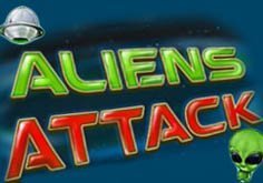 Aliens Attack Pokie Logo