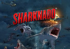 Sharknado Pokie Logo