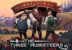 The Three Musketeers Pokie Logo