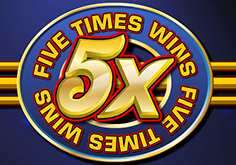 Five Times Wins Pokie Logo