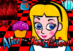 Alice And The Red Queen Pokie Logo