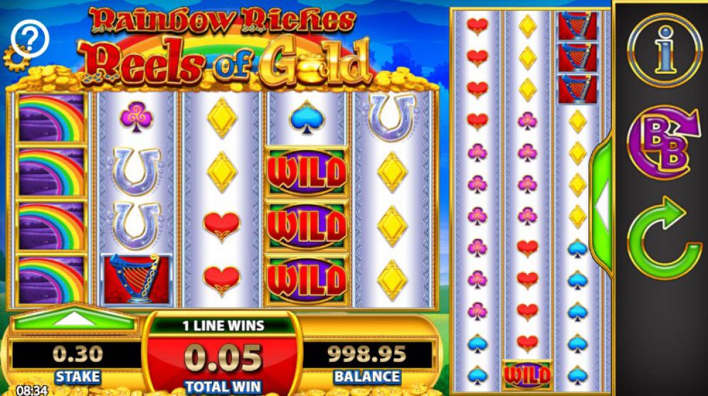 Rainbow Riches Reels Of Gold Pokie