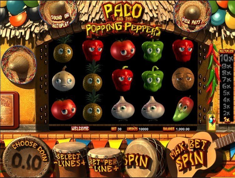 Paco And The Popping Peppers Pokie