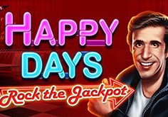 Happy Days Rock The Jackpot Pokie Logo