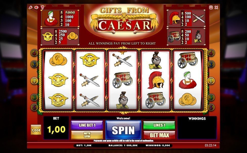 Gifts From Caesar Pokie