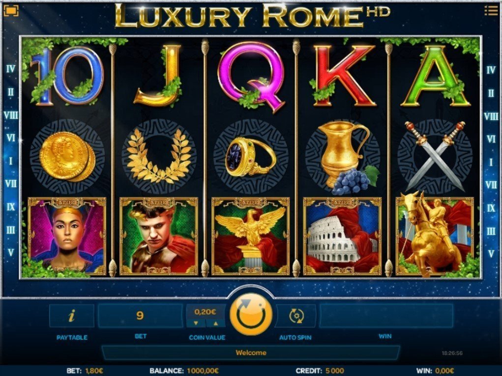 Luxusná hra Rome Pokie