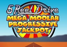 Mega Moolah 5 Reel Drive Pokie Logo