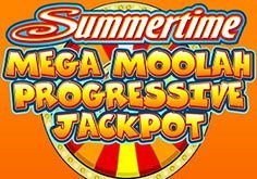 Mega Moolah Summertime Pokie Logo