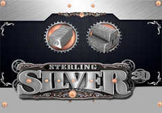 Sterling Silver 3d Pokie Logo