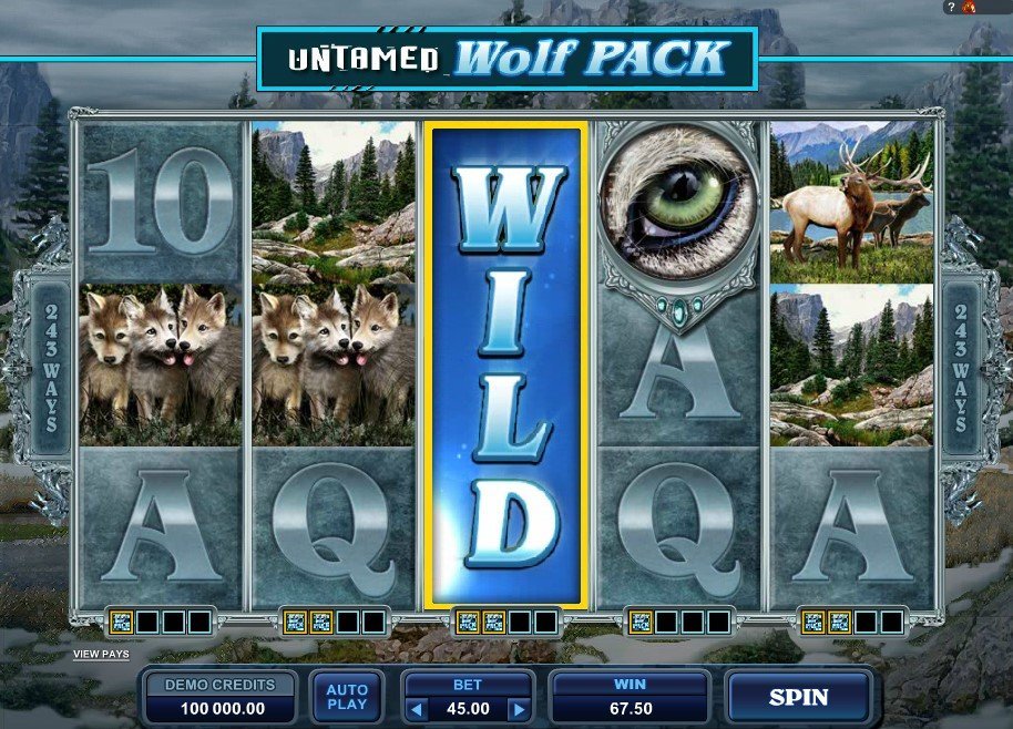 Ongetemde Wolf Pack Pokie