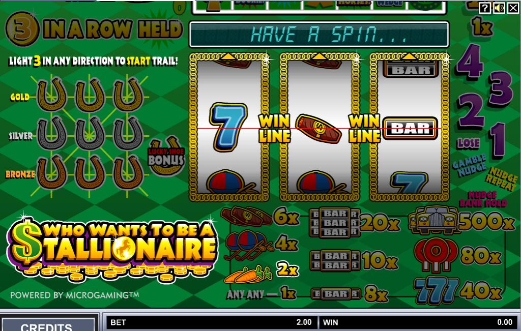 Who Wants To Be A Stallionaire Pokie