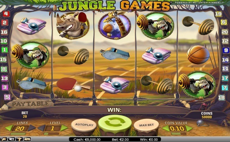 Jogos da selva Pokie