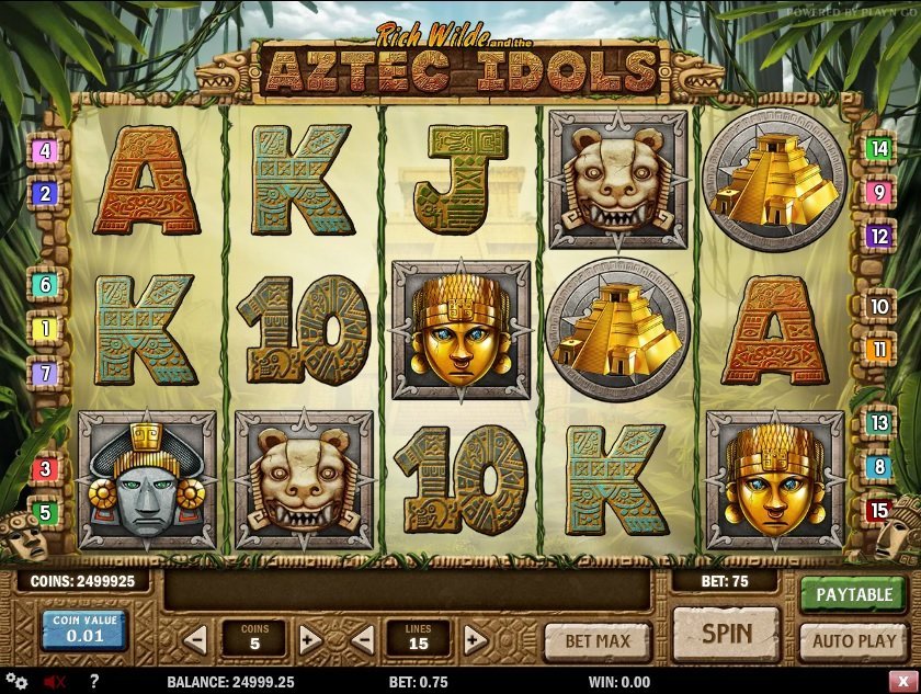 игровой автомат aztec idols