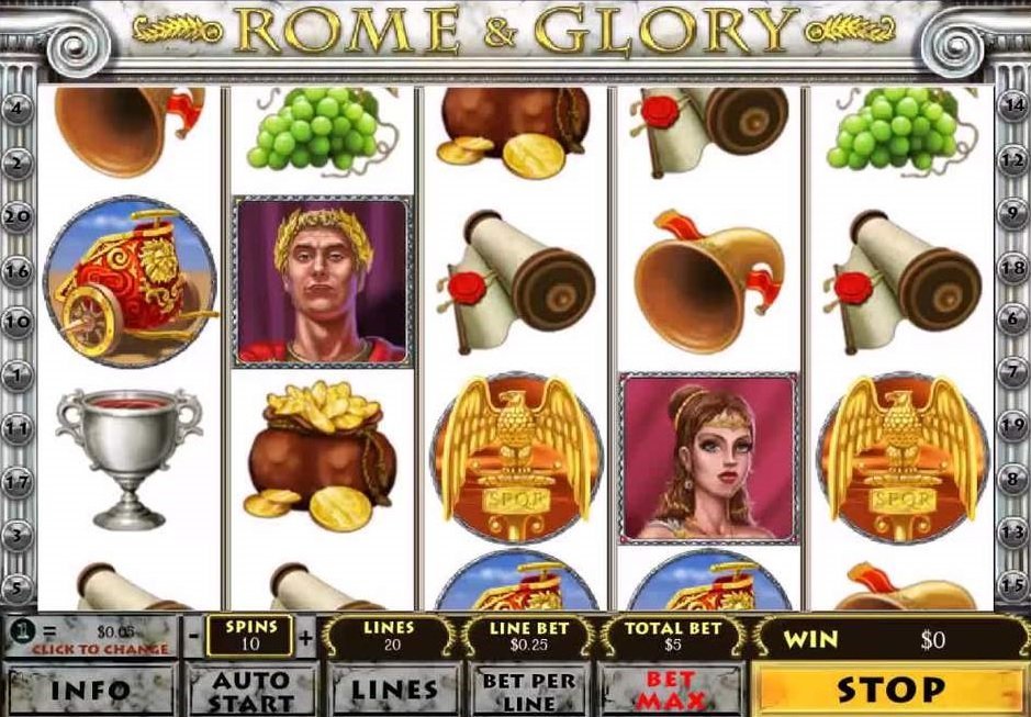 Roma e Glória Pokie
