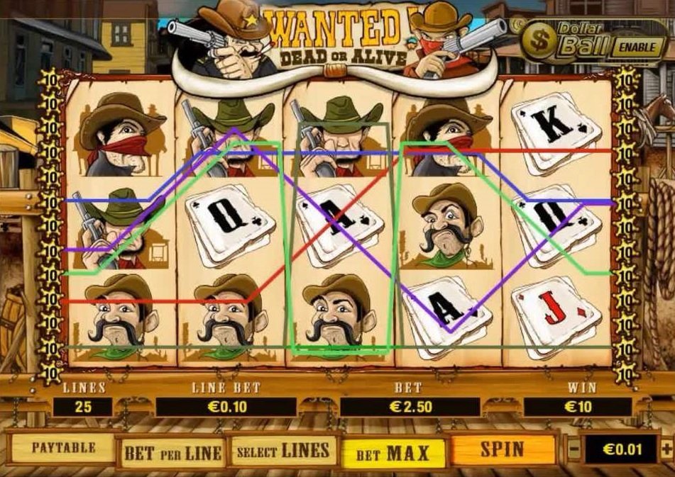 Wanted Dead Or Alive Pokie