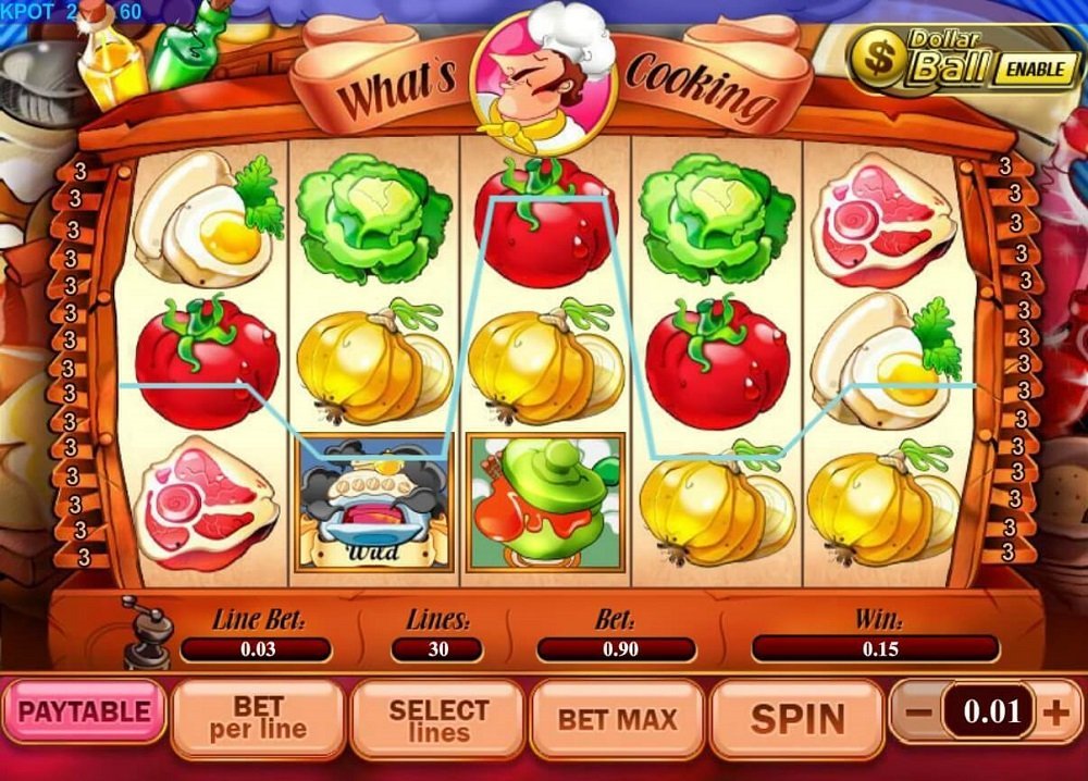 What's Cooking pokie by PlayTech review 🥇 play online for free!