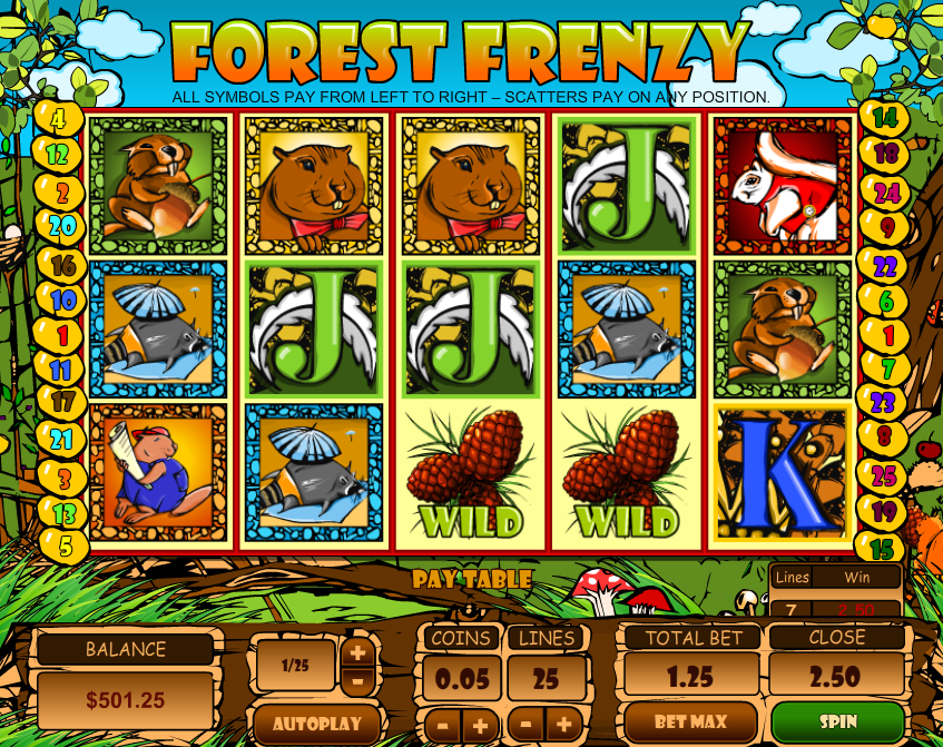 Forest Frenzy Pokie
