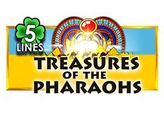 Treasures Of The Pharaohs 5 Lines Pokie Logo