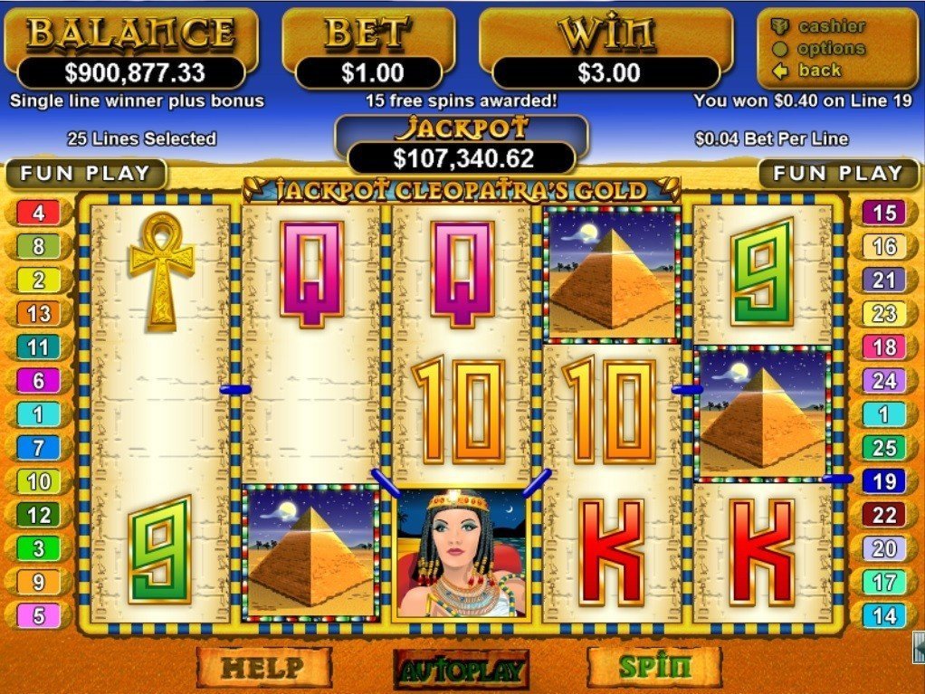 Jackpot Cleopatras Gold Pokie