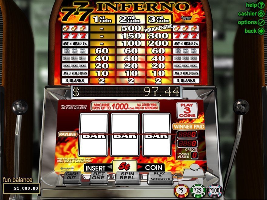 Triple 7 Inferno pokeris