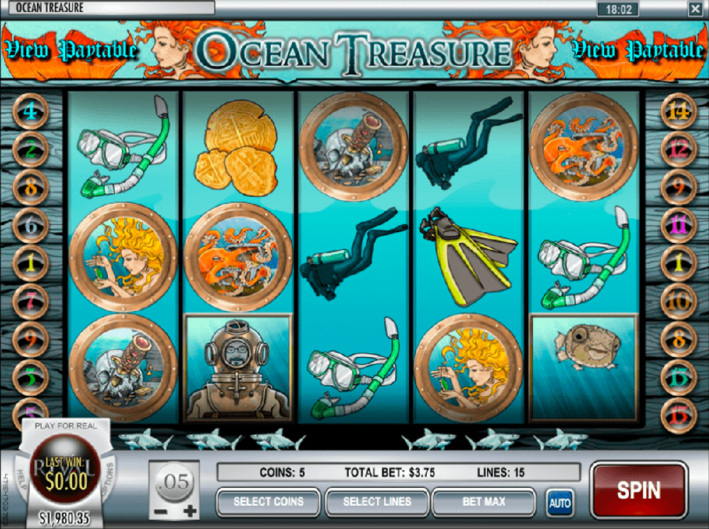 Jogo de azar Ocean Treasure