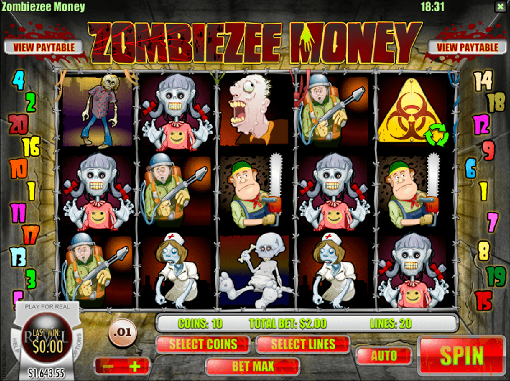 Zombiezee Money Pokie