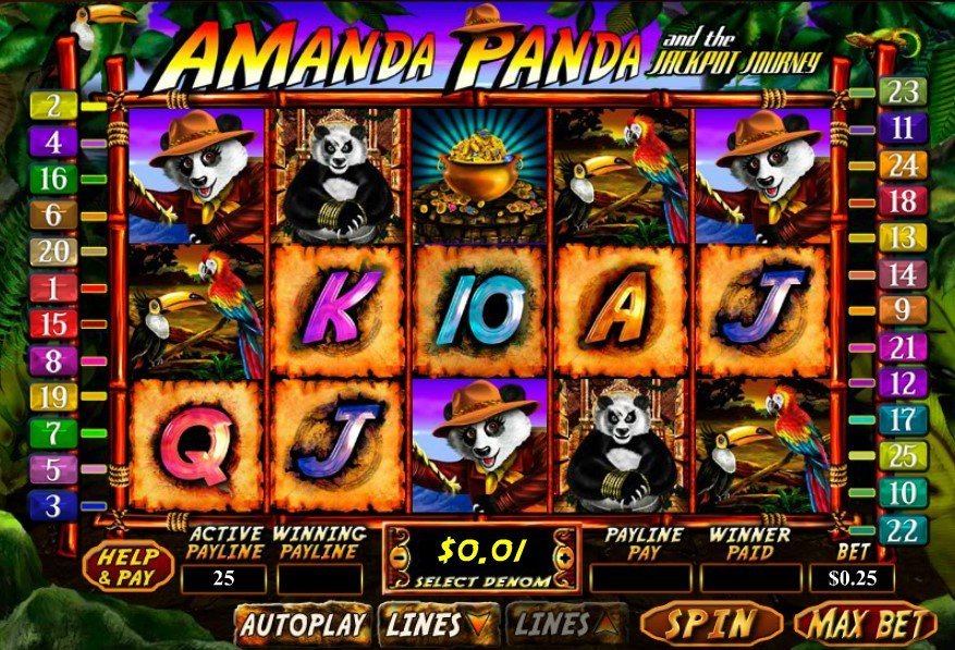 Amanda Panda 038 El viaje del Jackpot Pokie